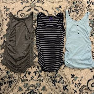 Maternity tanks - sizes S to M, but fit like a small